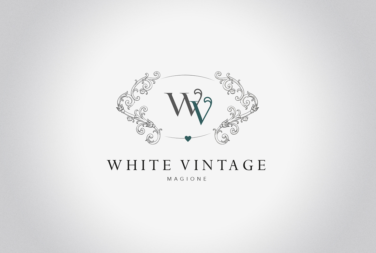Logo Design Create Italy umbria vjolart White vintage