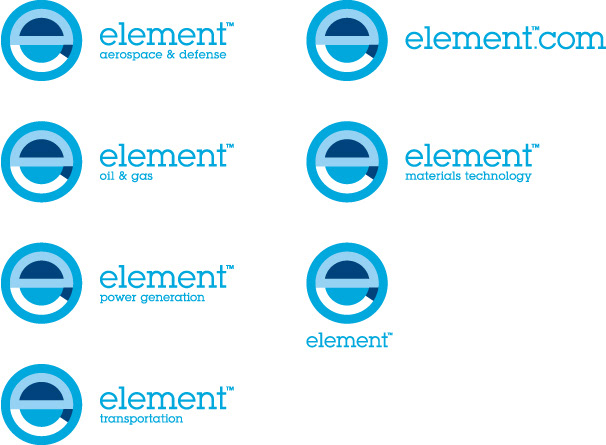 element materials Technology blue White brand Website identity system modular applications expertise technical industry simple clean logical lubalin graph Expression logo testing Aerospace defense oil Gas brochure simplicity Professionalism environment equipment apparel shirt Truck building laboratory power generation transportation