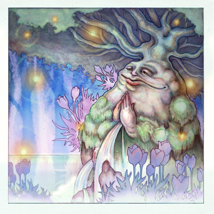 Mother's Day Gaia mother earth earth day Holiday card greeting card fantasy