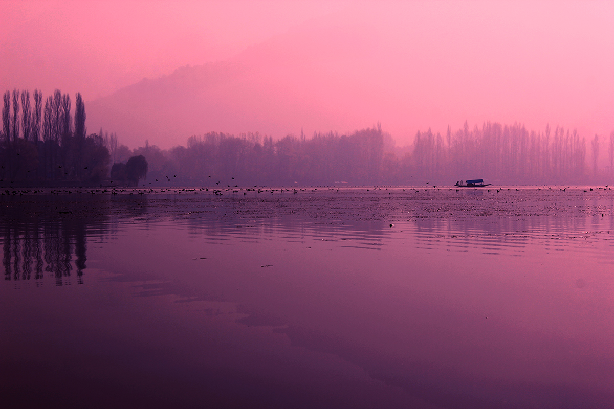 Kashmir reflection  waters landscapes