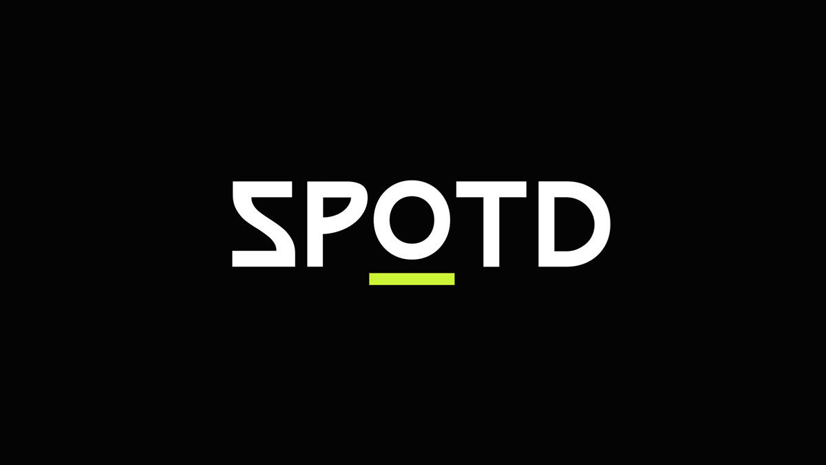 app branding  sports Sports logo Spot visual identity network SPOTD spotted athletics