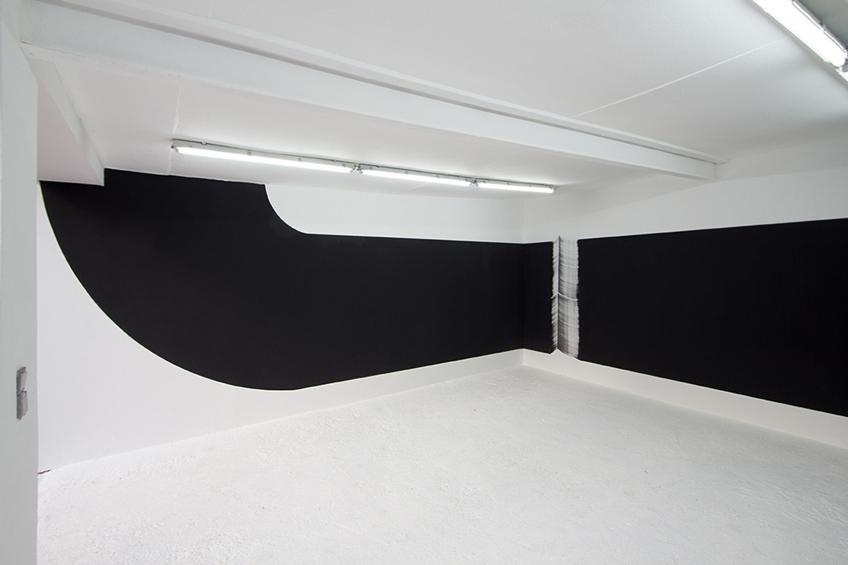 blaqk Mural contemporary art minimal installation germany abstract geometry line