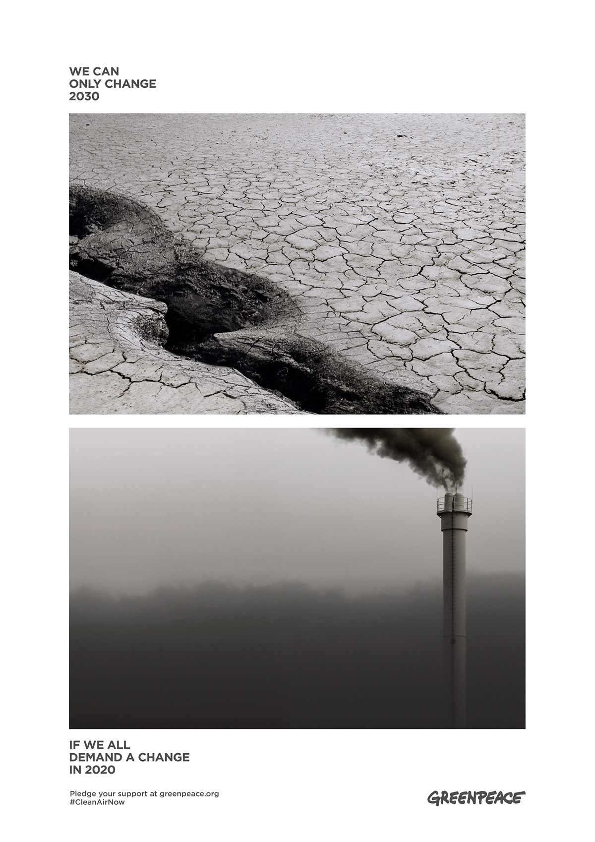 #CleanAirNow air clean climate change global warming Greenpeace now pollution posters smoke