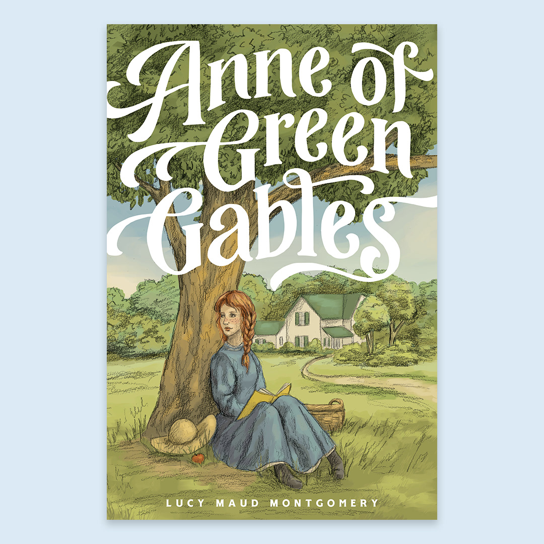 anne green gables poster ILLUSTRATION  design lettering book cover tv show concept