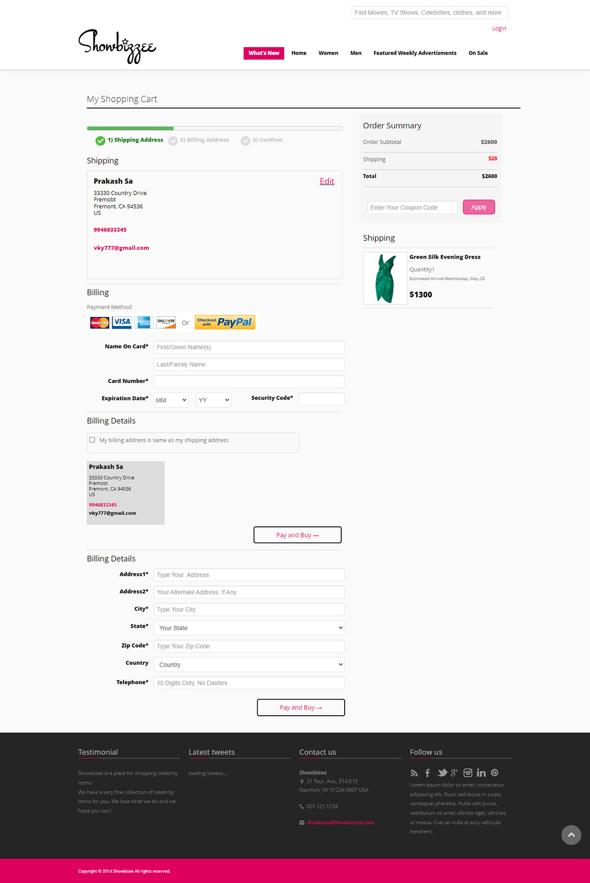 Ecommerce UI/UX ui design user interface web portal Celebrity designer portal designer wear