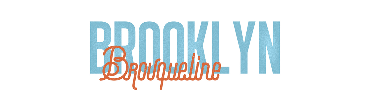 font type letter lettering Handlettering handmade Brooklyn brush vector Illustrator digital graphic design