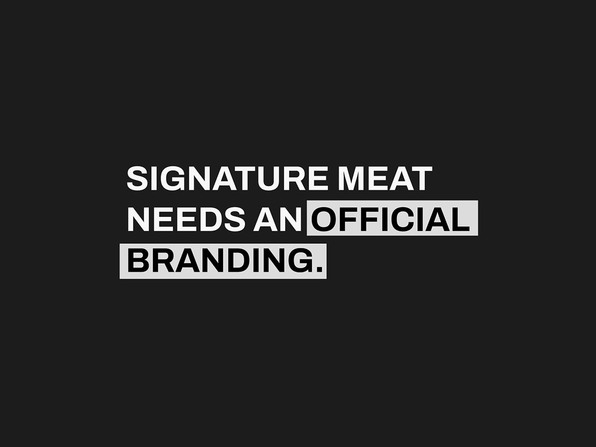 brand identity branding  butcher logo Logo Design Logotype meat signature steak visual identity