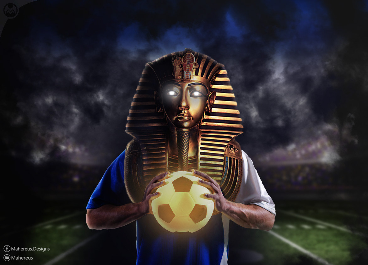 The pharaoh player manipulation photoshop Mo Salah egypt المنتخب المصري Mahereus Caf محمد صلاح  كاس امم اقريقيا