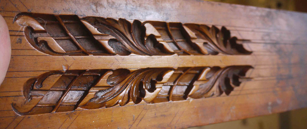 boxwood moulds  carved design architectural design antique picture frame composition