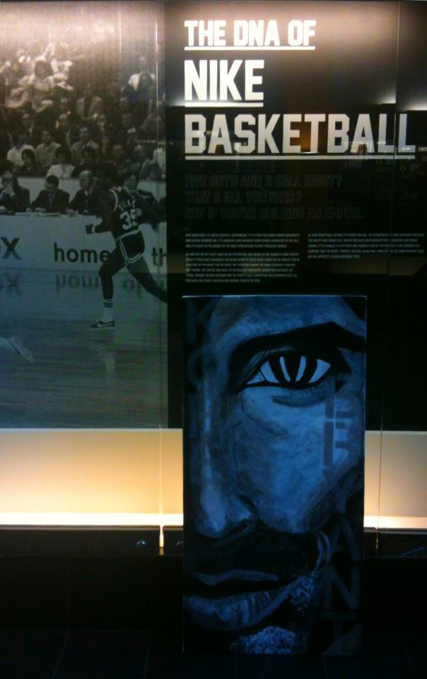 Nike basketball kobe bryant weiden kennedy painting   art ghost