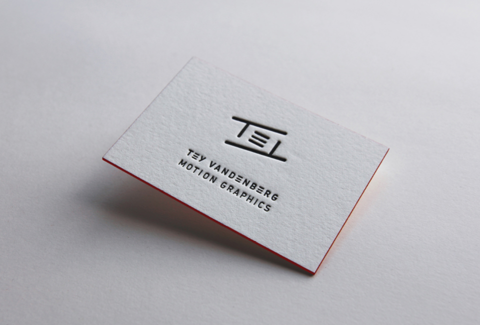 identity Corporate Design logo Signet motion graphics designer red type letterpress businesscard icon mark