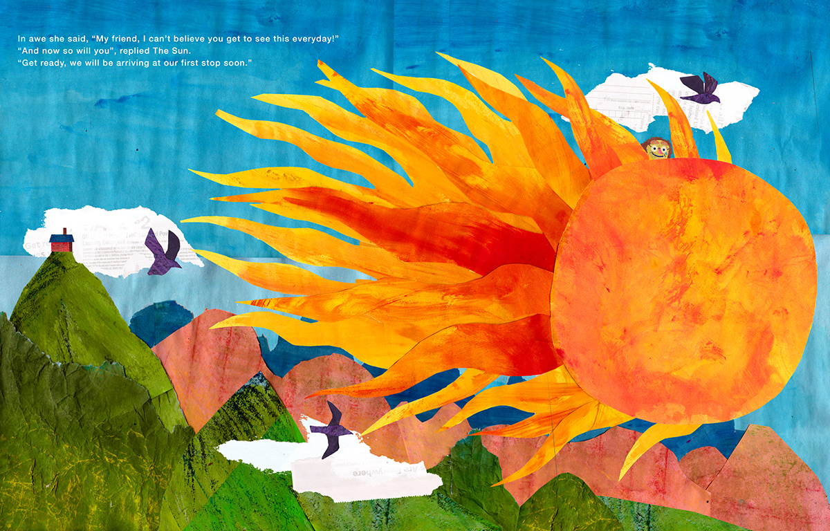 children's illustration collage ILLUSTRATION  kids books publishing   surface design