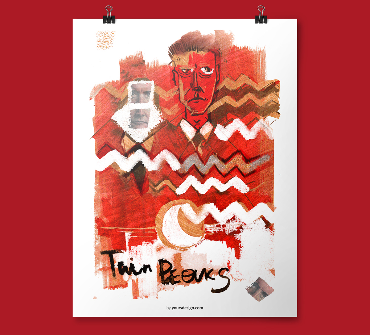 twin peaks artwork Fun art David Lynch tv show doodle DavidLynchDoodle