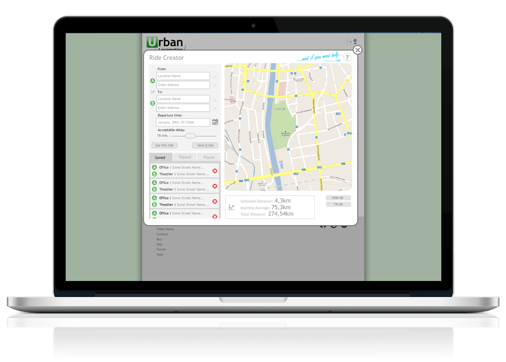 commute app android iphone desktop mac platforms Usability Travel expenses Urban
