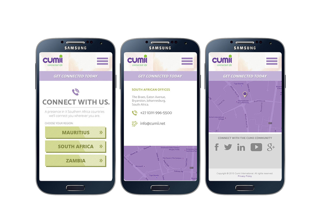 Responsive Layout mobile Website design