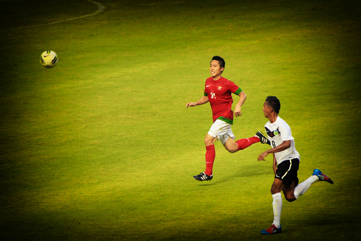 Indonesian player kid national team Kamerun goalkeeper
