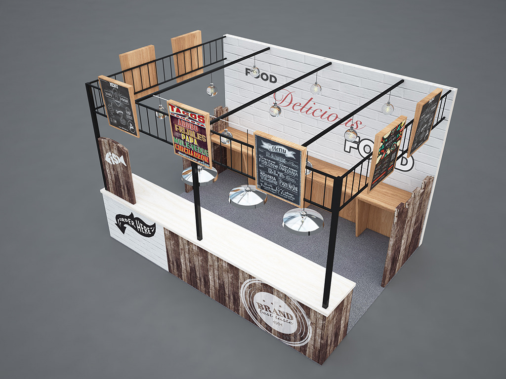 Food Booth Projects | Photos, videos, logos, illustrations and branding on  Behance