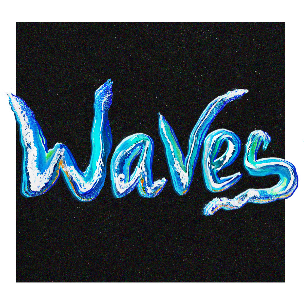 wave water typo texture designer
