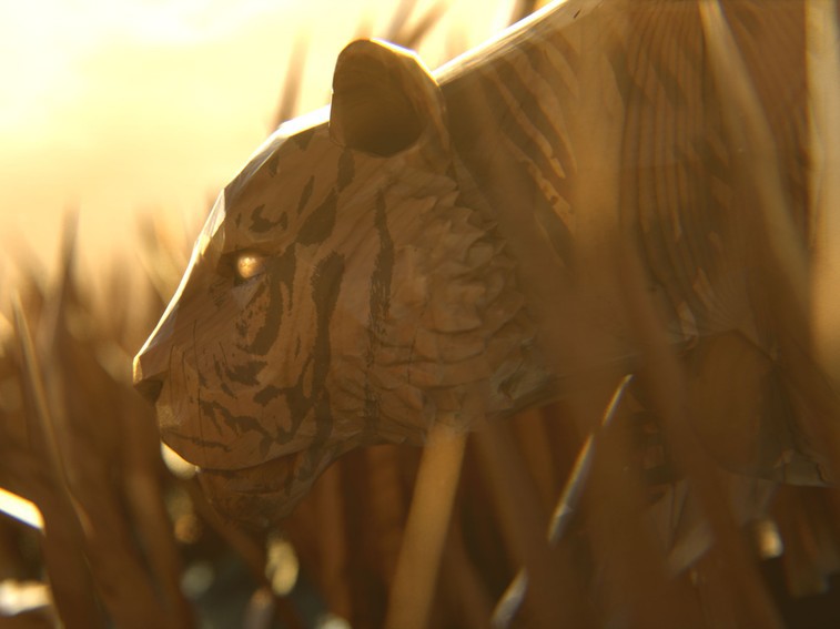 originalcontent octane cinema4d broadcastdesign ShowContent infographics BigCats leopard tiger 3dmodelling  