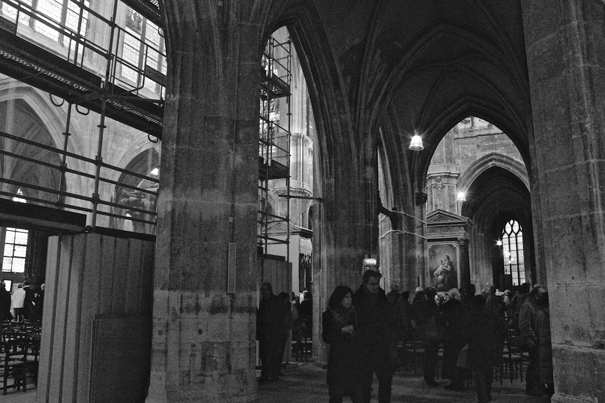 Paris Saint-Julien le Pauvre Saint-Séverin Saint-Germain de Prés Saint-Merry SAINT-GERMAIN L'AUXERROIS churches architecture