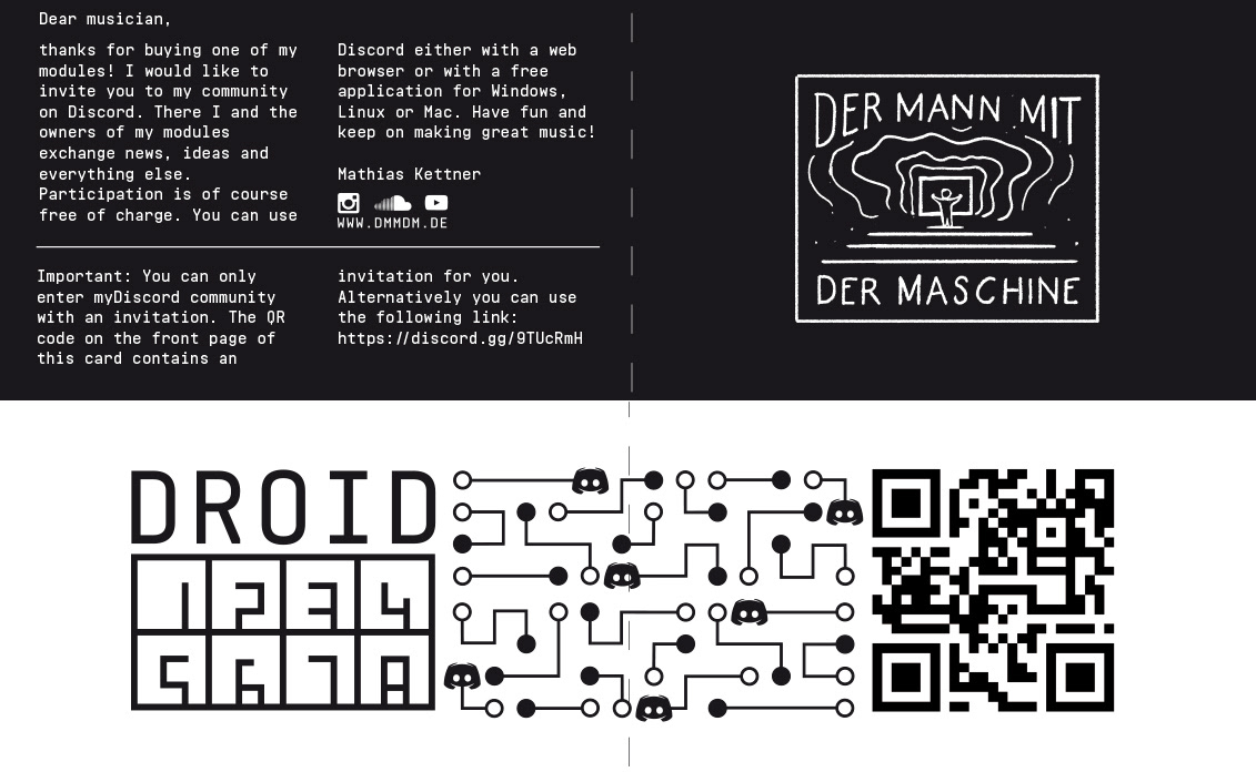 brand commercial shoot DerMannMitDerMaschine Doepfer Logo Design synthizer analog artist electro