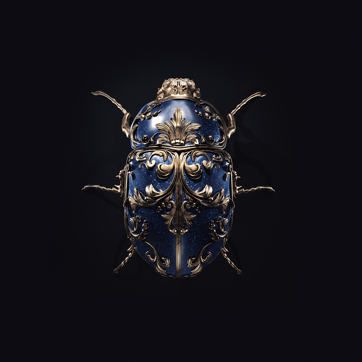 insect butterfly moth jewelry Render zbush CG cinema4d adobe