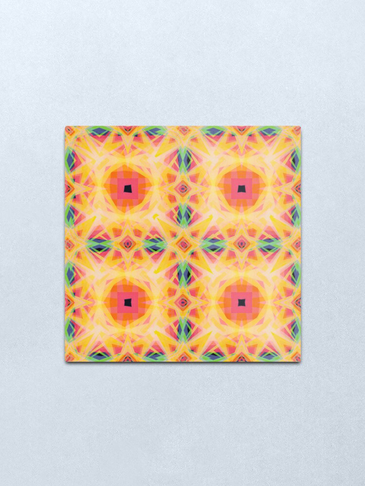 motif pattern print orange seventies 70's rose Abricot funky colorful