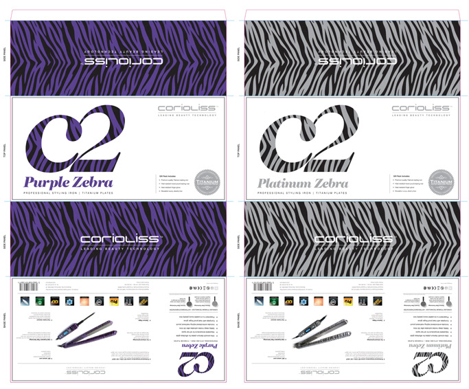 Corioliss Foil Blocking Packaging logo Layout print