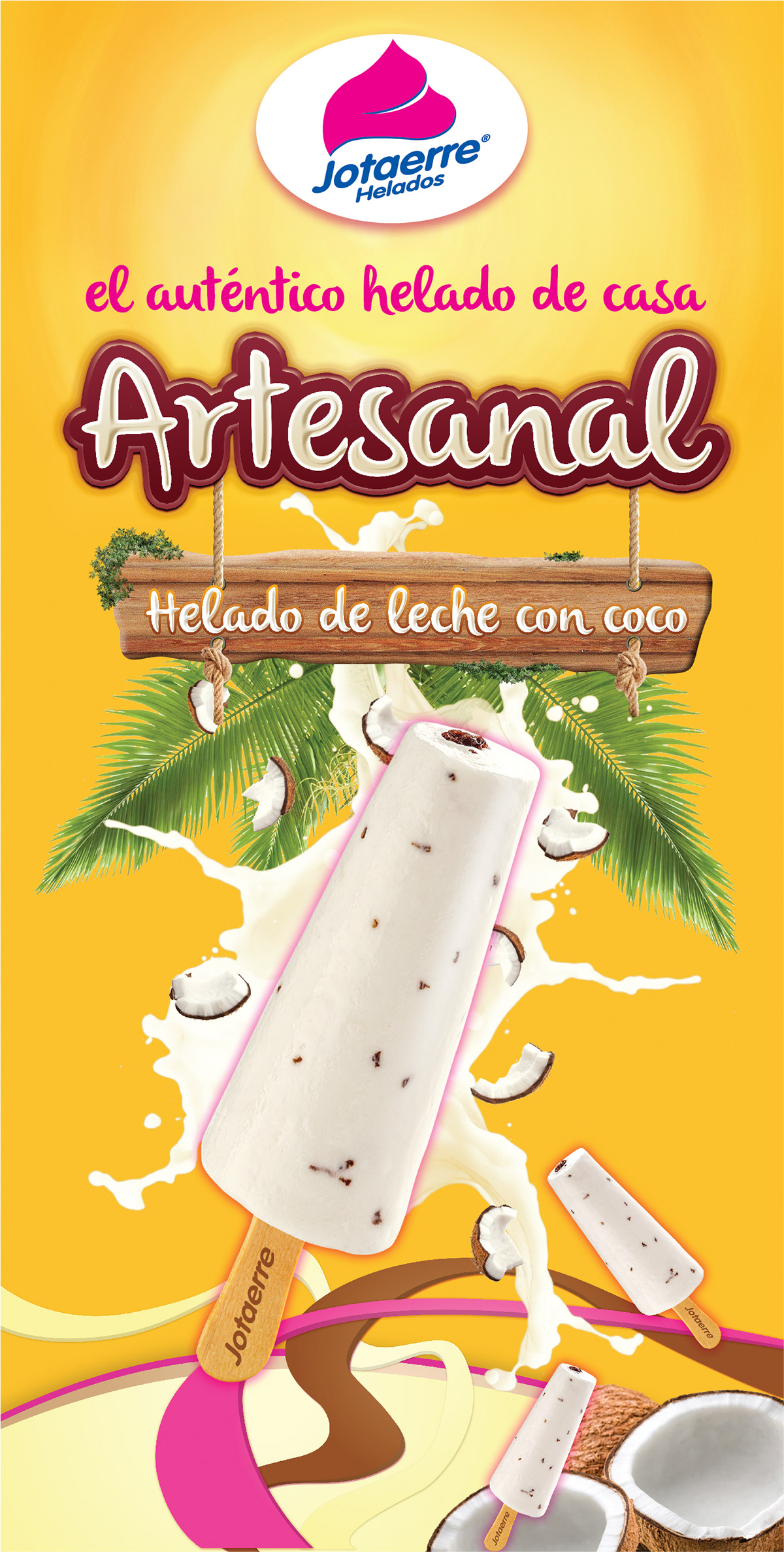 helado Gelato ice cream Ecuador afiche poster