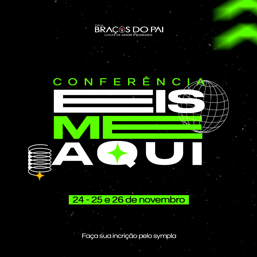 Conferencia Igreja Social media post identidade visual Logotype design gráfico instagram Evento flyer banner