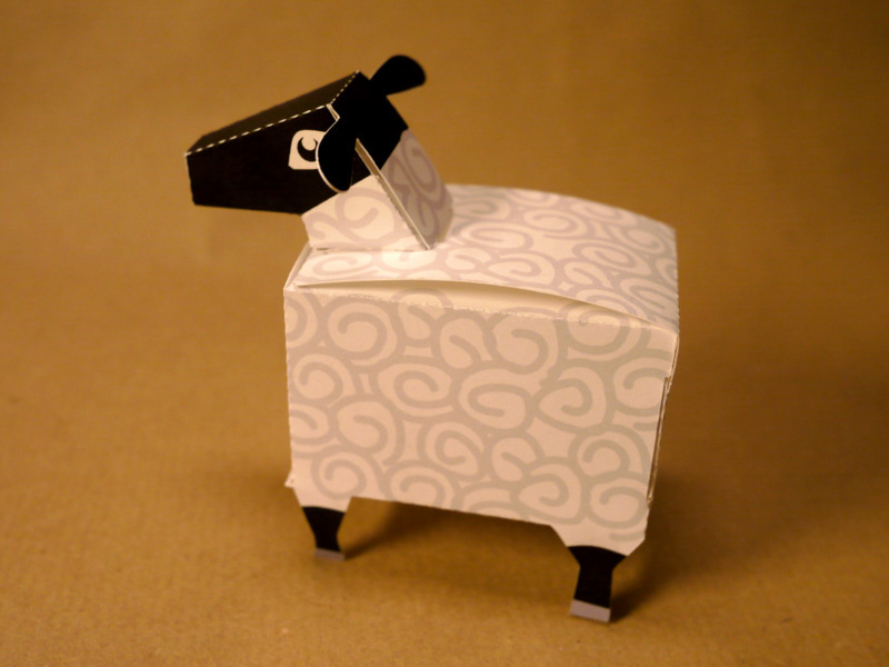 sheep animal paper cardboard