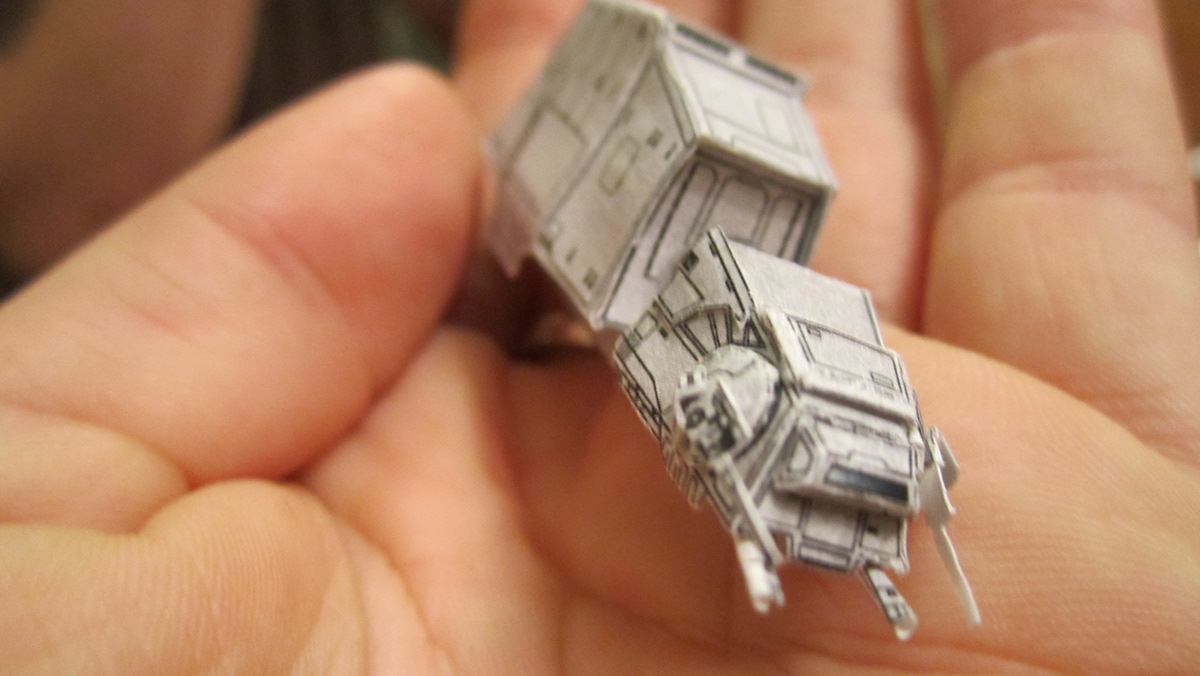 paper craft star wars AT-AT Walker Miniature