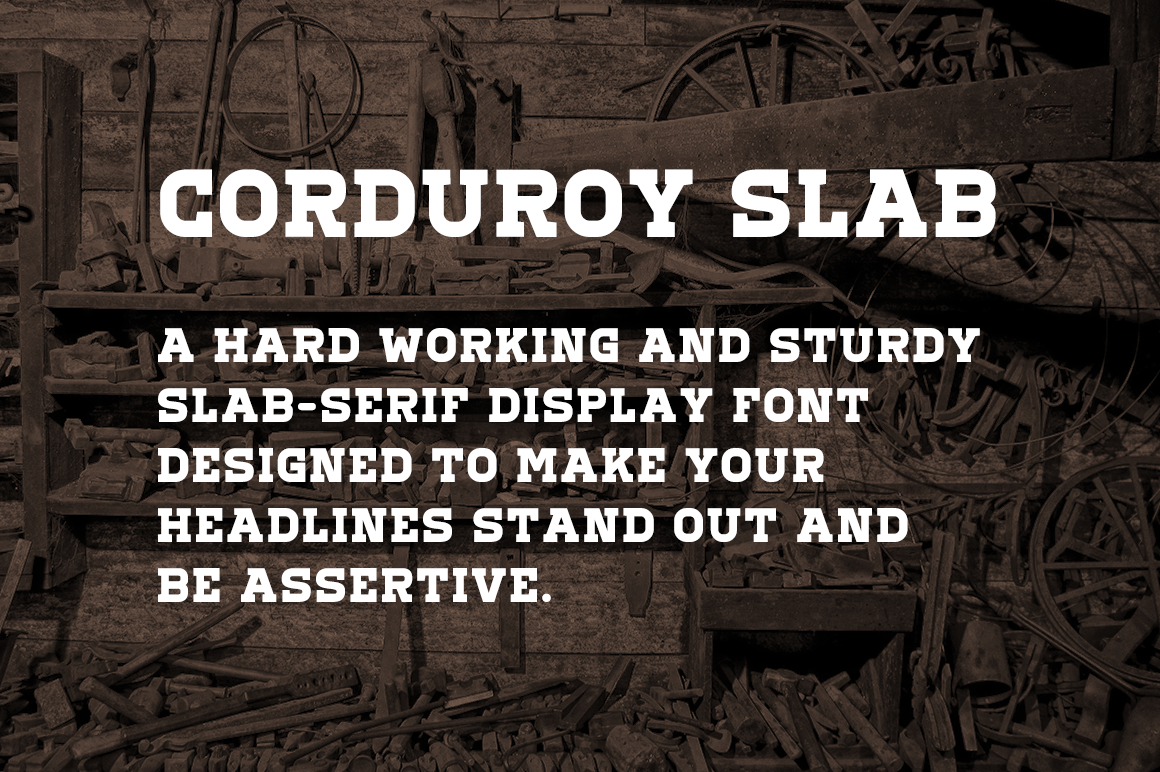 corduroy slab serif font Free font freebie Typeface Thick bold Heavy hard working