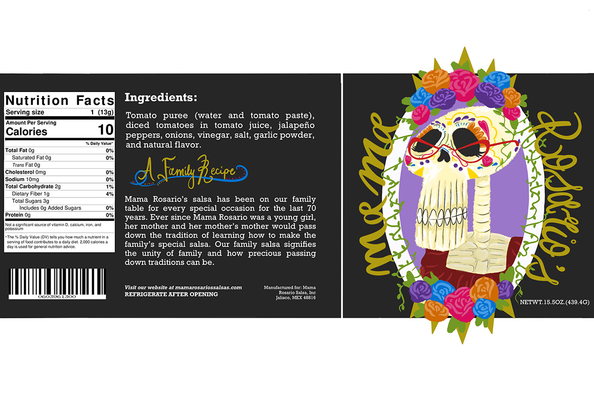 day of the dead dia de los muertos family hispanic hispanic culture product product design  product mock up salsa skeleton