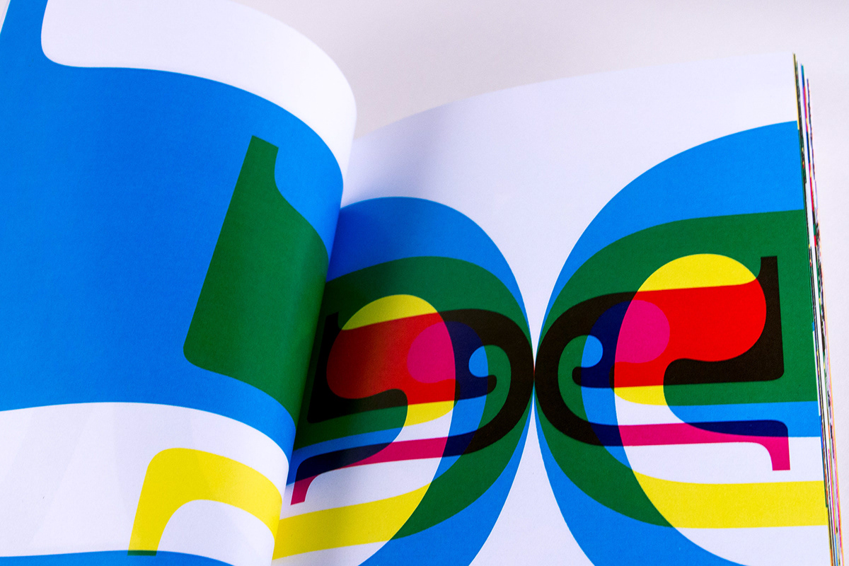 Letterform type gd color play experiment mirror Repetition risd Form Counterform CMYK pattern Layout