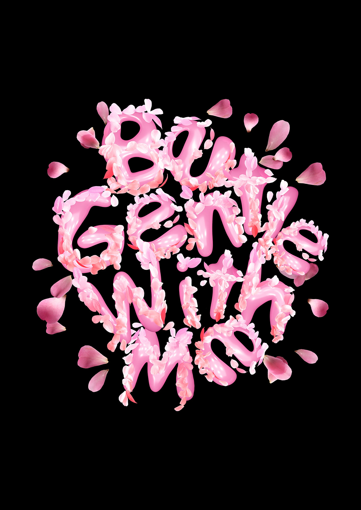 Flora Flowers font handmade font New Zealand petals pink queer type Typeface