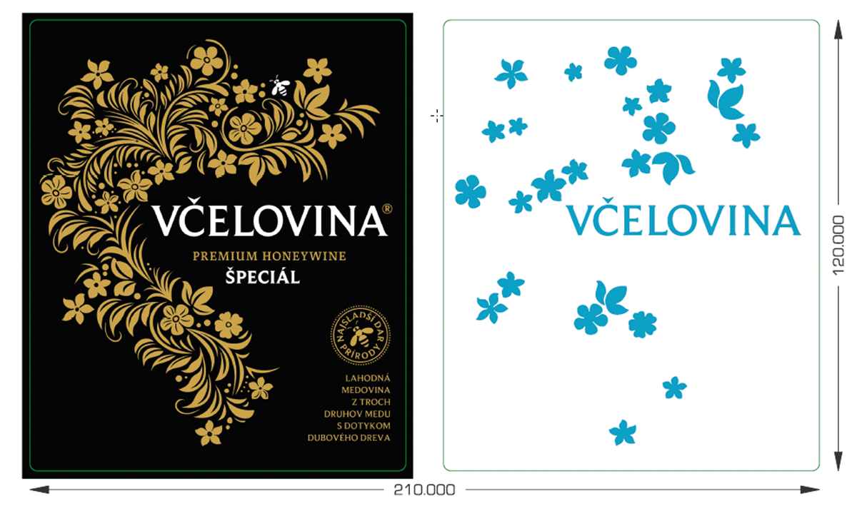 Honey Wine labels Self Adhesive Labels Packaging embossing Hot Foil Stamping
