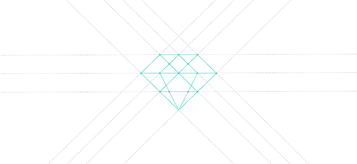 diamond  gallery logo identity design print brand White clean Stationery poster