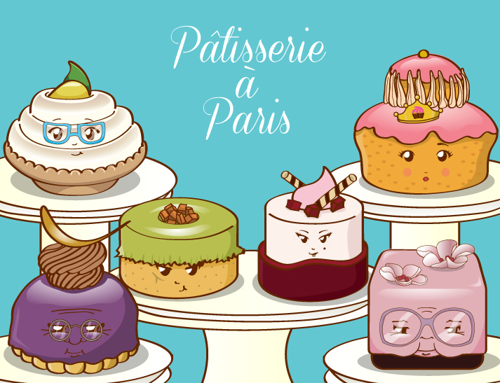 Patisserie pasteles pasteleria cupcakes cakes pink sweet cartoon Food  postres dessert