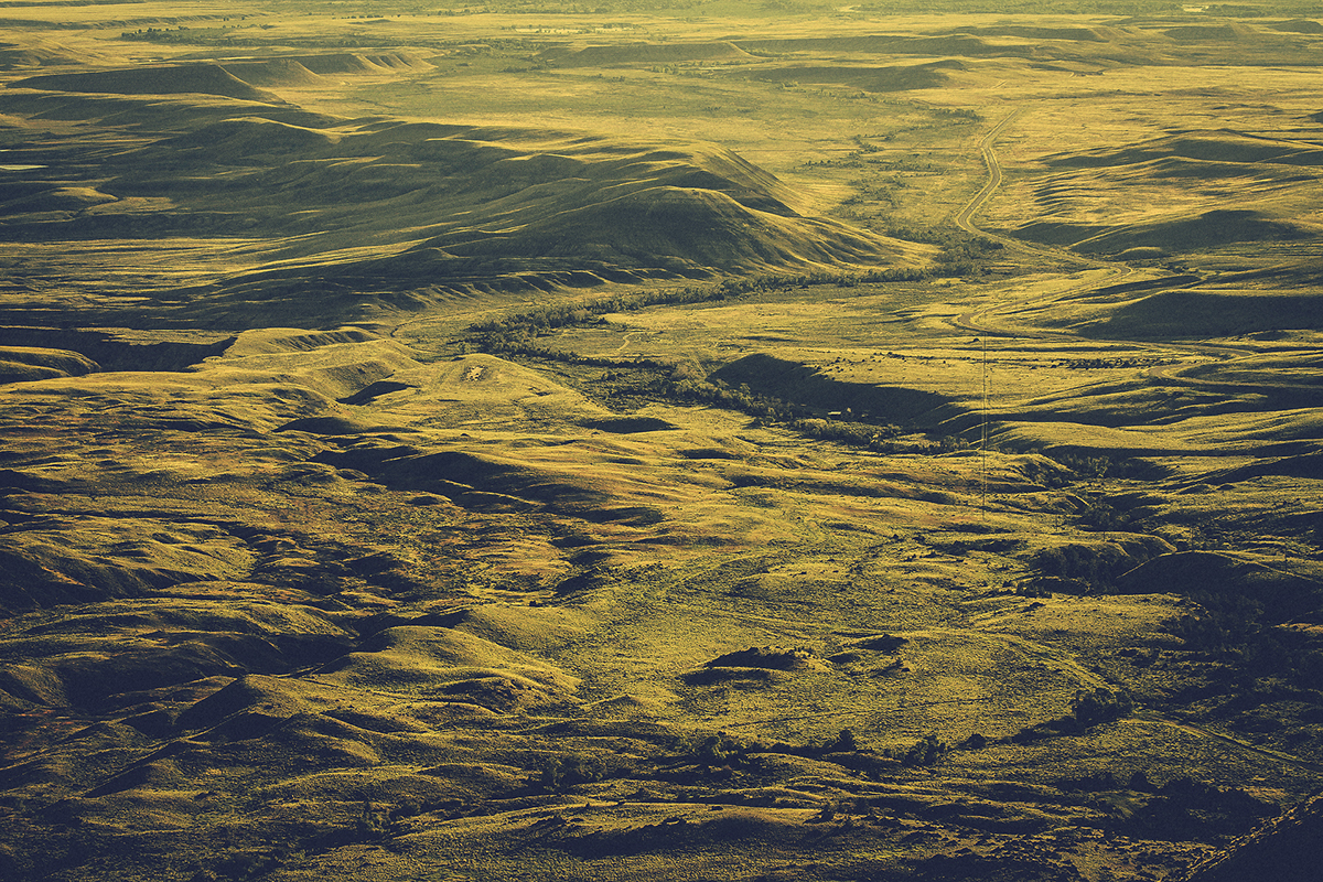 bighorn Wyoming Landscape Aerial