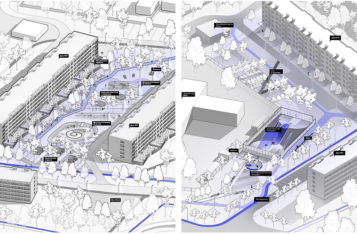 Urban architecture Landscape design identity CGI 3ds max Render archviz
