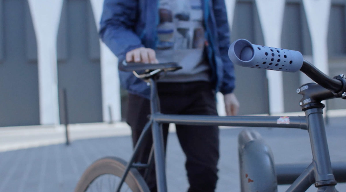 3d print Rhino 3D materialise  PA SLS wind energy Cycling biking Bike fixed cooling grip design fixedgear