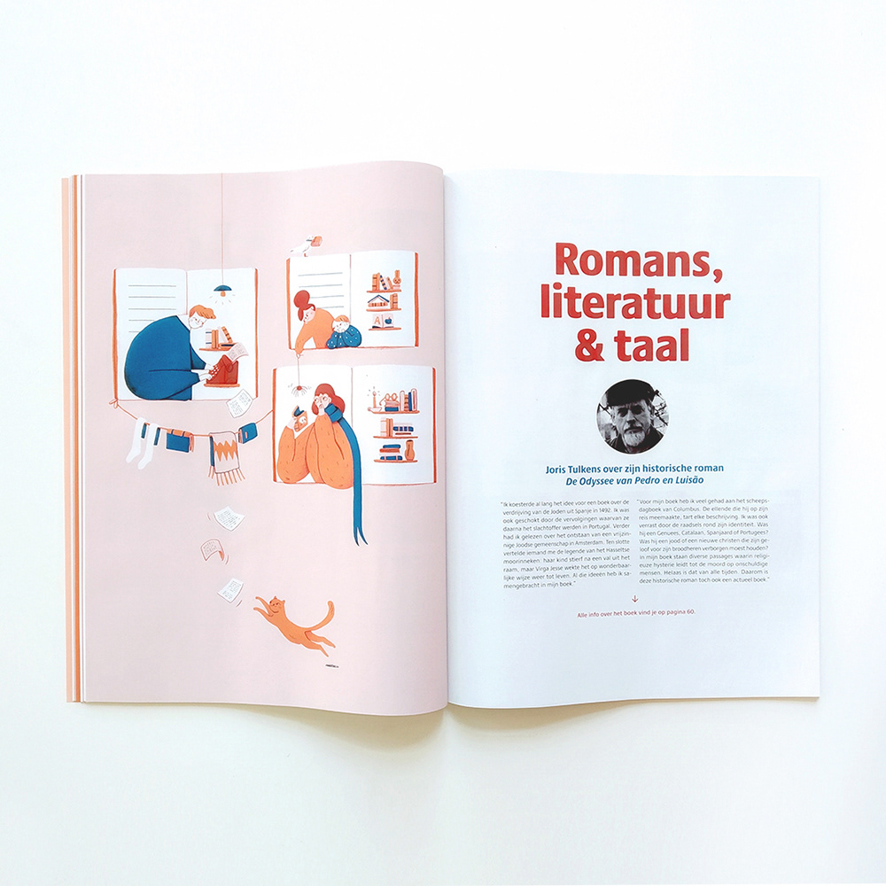 Davidsfonds cultuurgids illustratie brochure belgisch belgium ILLUSTRATION  editorial characters