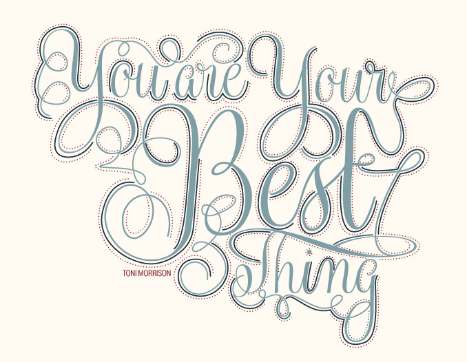 typography   Toni Morrison quote graphic design  Digital Art 