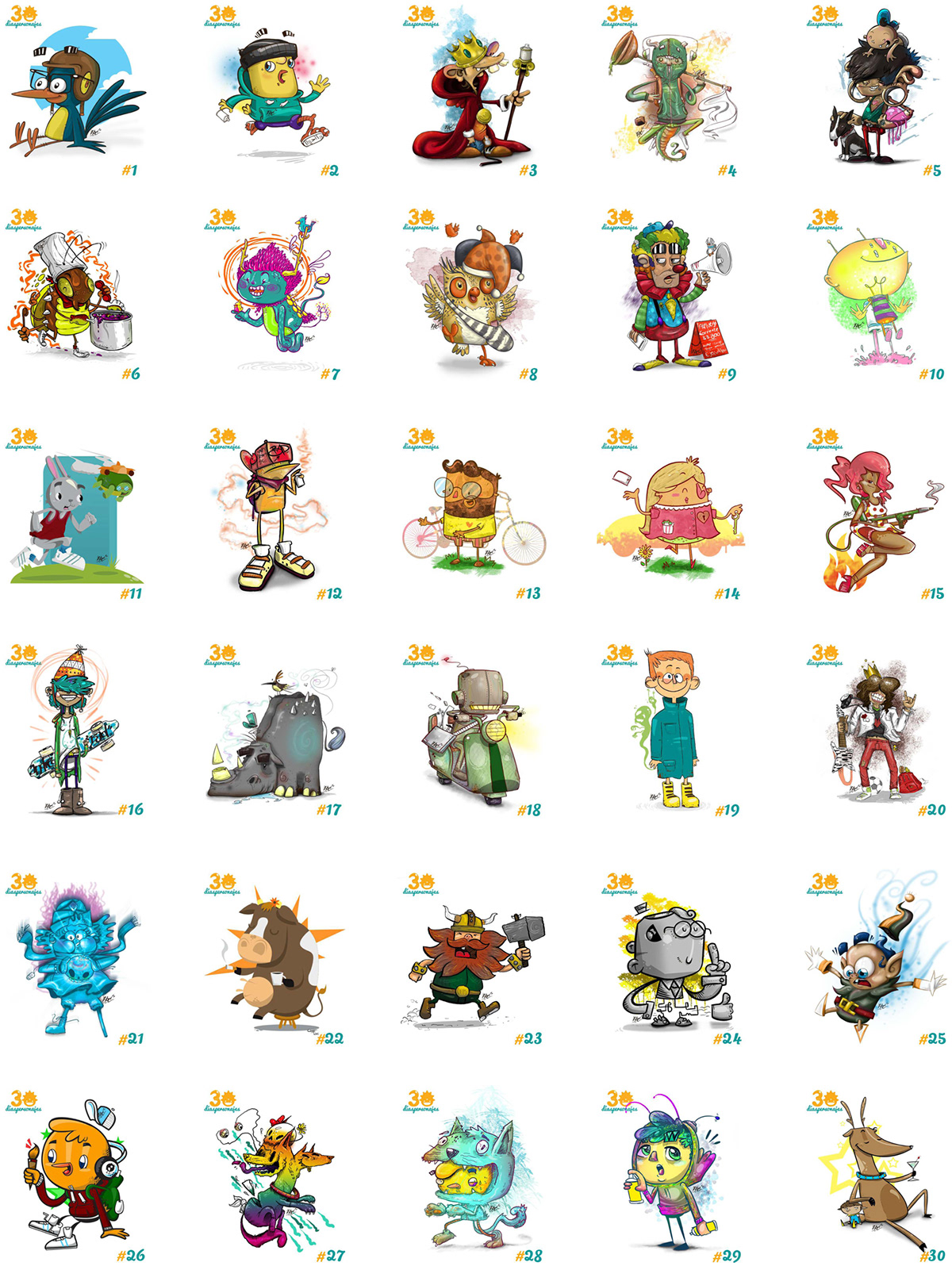 Dias personajes creación diseño ilustracion jose urbina characters