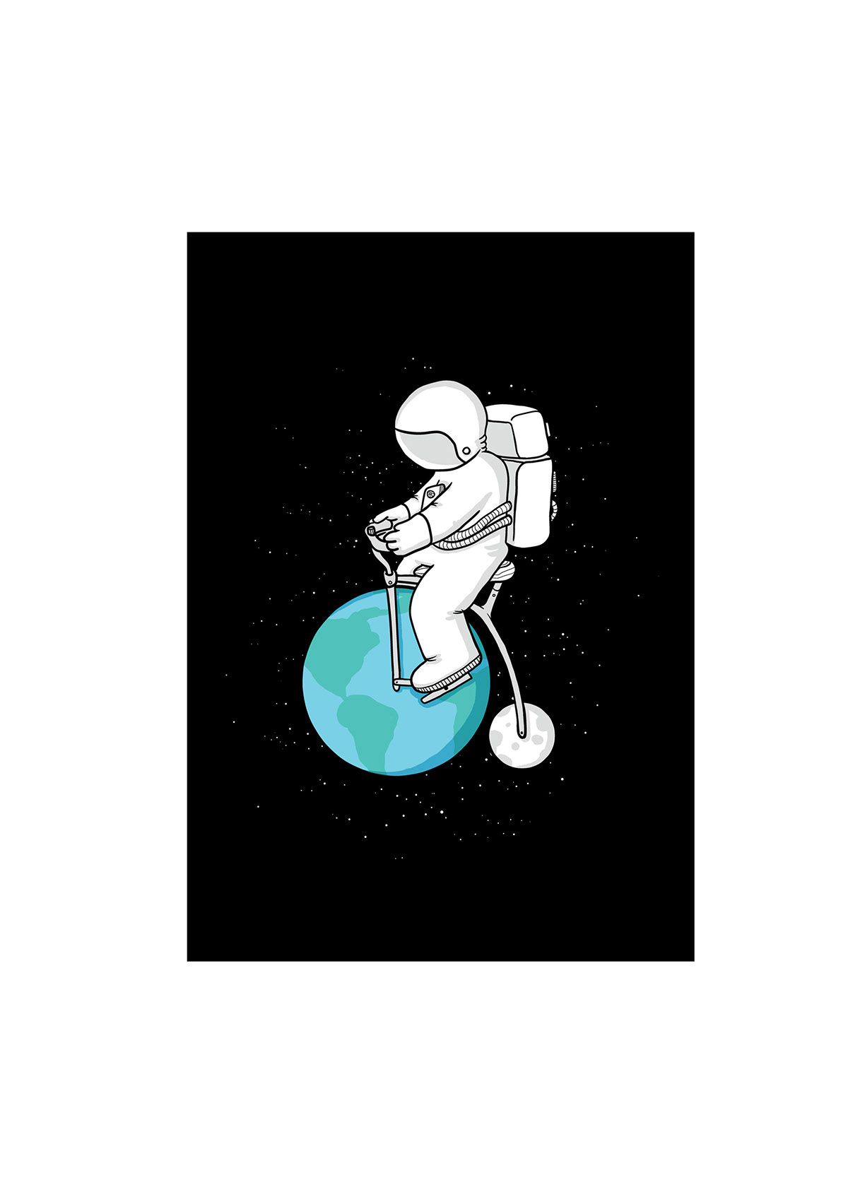 süt kardeşler louis vitton Space  astronaut Bicycle penny farting
