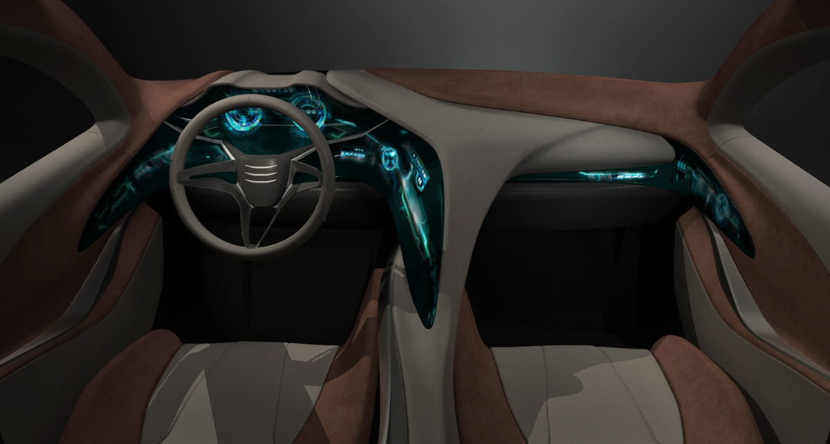 Adobe Portfolio genesis Maya automotive   Interior 3D model Hyundai