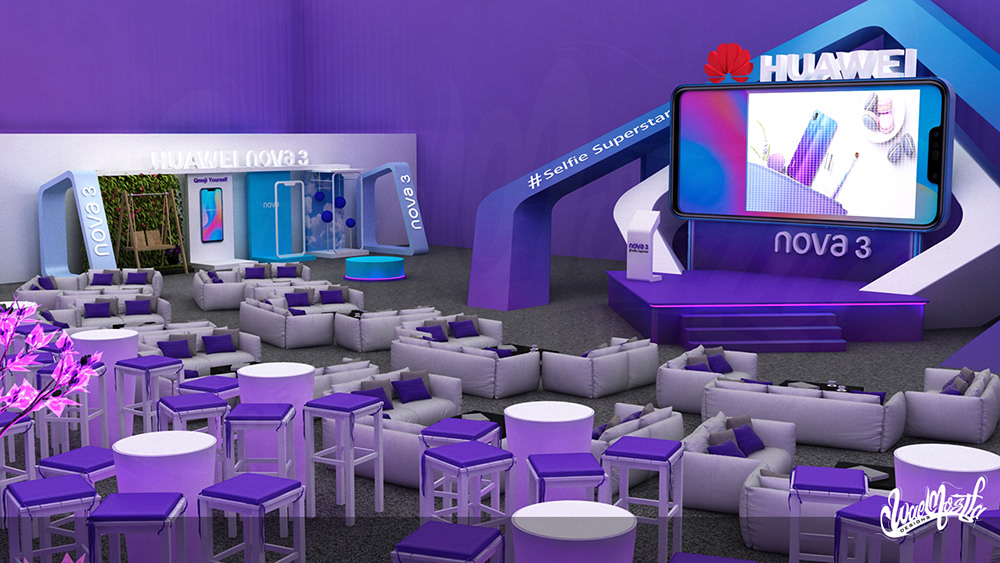 huawei Nova Nova 3 Event 3D booth