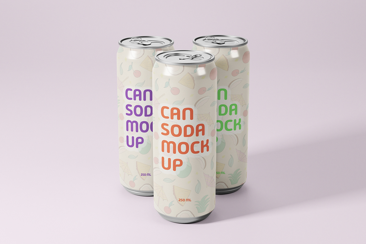 tin can Mockup soda can brand identity product design  Packaging energy drink can drink beer