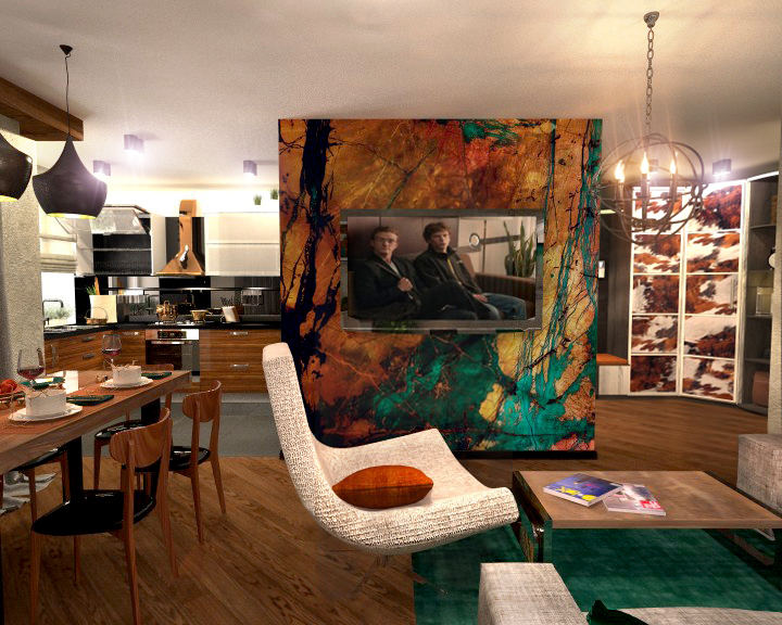 Квартира для бизнесмена дизайн интерьера "Хрущевка" Квартира "Хрущевка" A-LITTLE-GREEN design